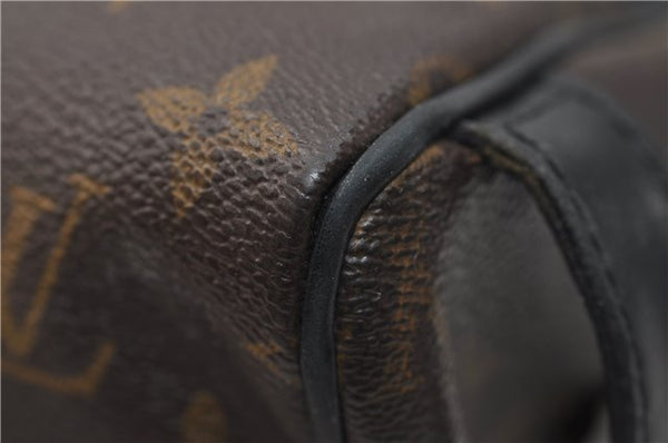 Auth Louis Vuitton Monogram Macassar Trousse Toilet Clutch Bag M40378 LV 2732E