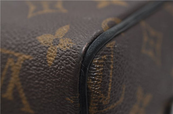 Auth Louis Vuitton Monogram Macassar Trousse Toilet Clutch Bag M40378 LV 2732E