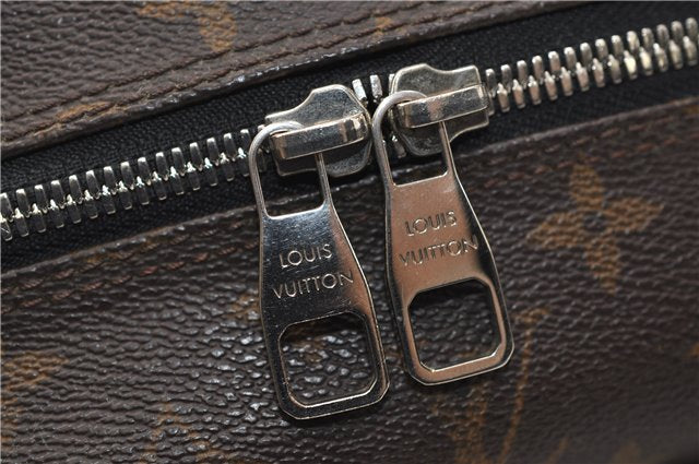 Auth Louis Vuitton Monogram Macassar Trousse Toilet Clutch Bag M40378 LV 2732E