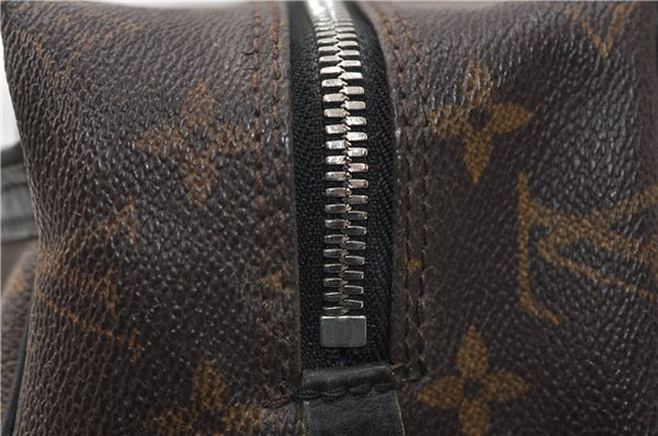 Auth Louis Vuitton Monogram Macassar Trousse Toilet Clutch Bag M40378 LV 2732E