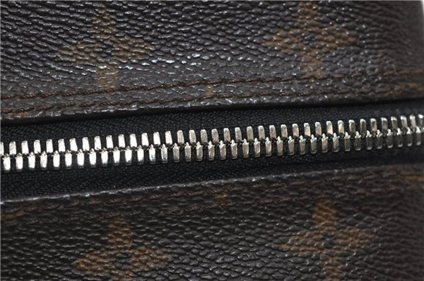 Auth Louis Vuitton Monogram Macassar Trousse Toilet Clutch Bag M40378 LV 2732E