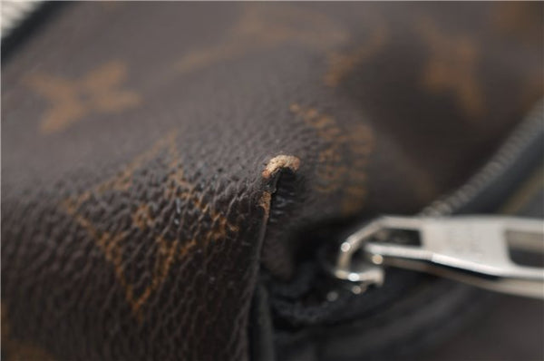 Auth Louis Vuitton Monogram Macassar Trousse Toilet Clutch Bag M40378 LV 2732E