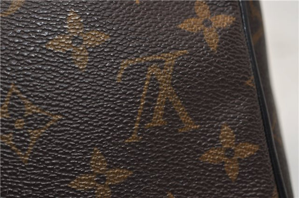 Auth Louis Vuitton Monogram Macassar Trousse Toilet Clutch Bag M40378 LV 2732E