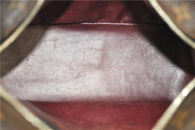 Auth Louis Vuitton Monogram Macassar Trousse Toilet Clutch Bag M40378 LV 2732E