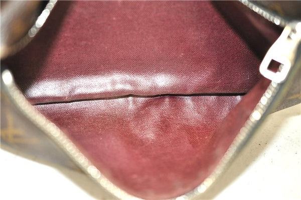 Auth Louis Vuitton Monogram Macassar Trousse Toilet Clutch Bag M40378 LV 2732E