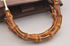 Authentic GUCCI Bamboo Shopper Small 2Way Hand Bag Leather 336032 Pink 2733I