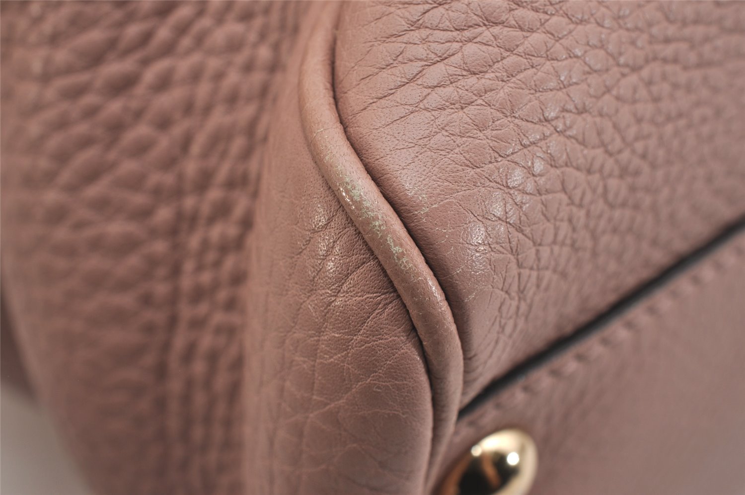 Authentic GUCCI Bamboo Shopper Small 2Way Hand Bag Leather 336032 Pink 2733I