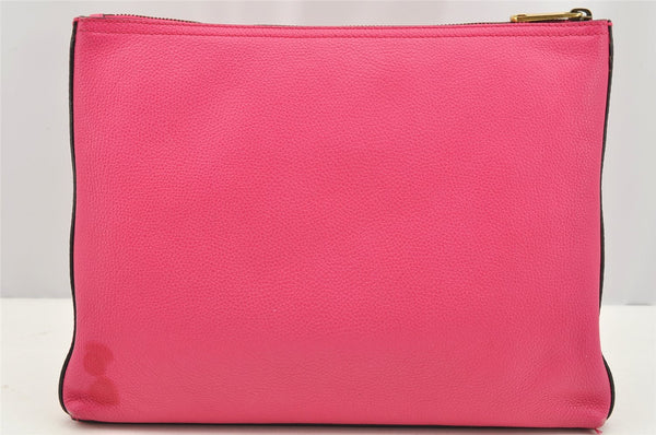 Authentic GUCCI Portfolio Clutch Hand Bag Purse Leather 500981 Pink 2734I