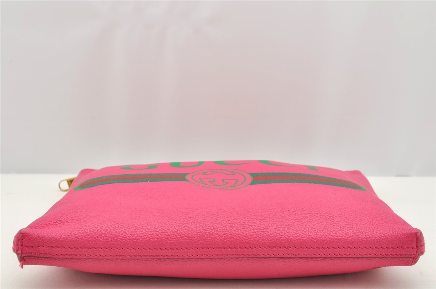 Authentic GUCCI Portfolio Clutch Hand Bag Purse Leather 500981 Pink 2734I