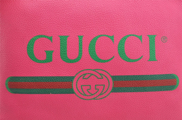 Authentic GUCCI Portfolio Clutch Hand Bag Purse Leather 500981 Pink 2734I