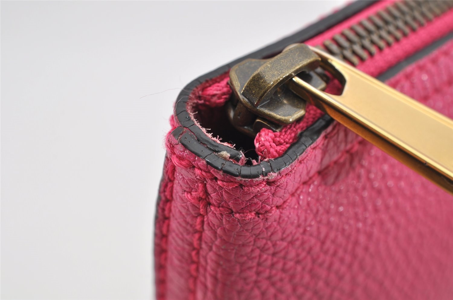 Authentic GUCCI Portfolio Clutch Hand Bag Purse Leather 500981 Pink 2734I