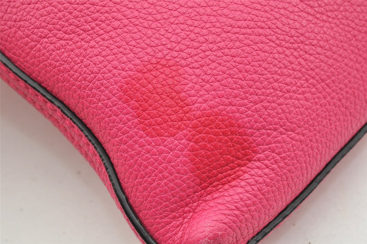 Authentic GUCCI Portfolio Clutch Hand Bag Purse Leather 500981 Pink 2734I