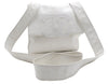 Authentic CHANEL Calf Skin CoCo Mark Shoulder Cross Body Bag Purse White 2735E