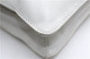 Authentic CHANEL Calf Skin CoCo Mark Shoulder Cross Body Bag Purse White 2735E