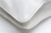 Authentic CHANEL Calf Skin CoCo Mark Shoulder Cross Body Bag Purse White 2735E