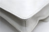 Authentic CHANEL Calf Skin CoCo Mark Shoulder Cross Body Bag Purse White 2735E