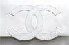 Authentic CHANEL Calf Skin CoCo Mark Shoulder Cross Body Bag Purse White 2735E