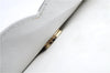 Authentic CHANEL Calf Skin CoCo Mark Shoulder Cross Body Bag Purse White 2735E