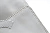 Authentic CHANEL Calf Skin CoCo Mark Shoulder Cross Body Bag Purse White 2735E