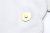 Authentic CHANEL Calf Skin CoCo Mark Shoulder Cross Body Bag Purse White 2735E