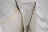 Authentic CHANEL Calf Skin CoCo Mark Shoulder Cross Body Bag Purse White 2735E