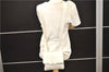 Authentic CHANEL Calf Skin CoCo Mark Shoulder Cross Body Bag Purse White 2735E