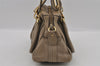 Authentic Chloe Paraty Small 2Way Shoulder Hand Bag Purse Leather Beige 2735I