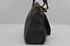 Authentic Chloe Marcie Medium Vintage Shoulder Hand Bag Leather Black 2737I