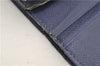 Auth Louis Vuitton Epi Porte Monnaie Billets Tresor Wallet Blue M63505 LV 2738E