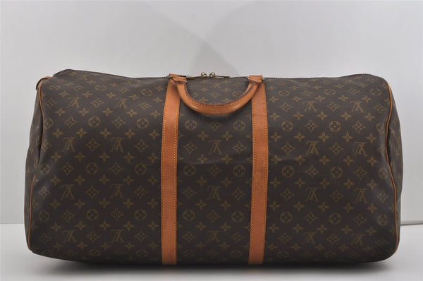 Authentic Louis Vuitton Monogram Keepall 60 Travel Boston Bag M41422 LV 2739I