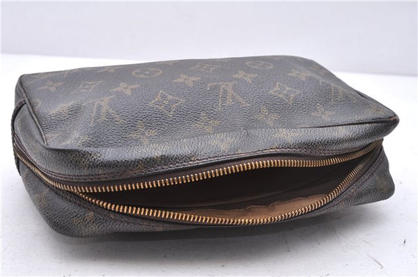 Auth Louis Vuitton Monogram Trousse Toilette 23 Clutch Bag M47524 LV Junk 2740E