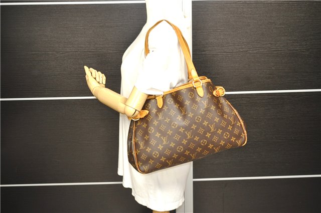 Authentic Louis Vuitton Monogram Batignolles Horizontal Tote Bag M51154 LV 2741D