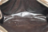 Authentic MARIO VALENTINO V Logo Clutch Hand Bag Purse PVC Leather Brown 2741E