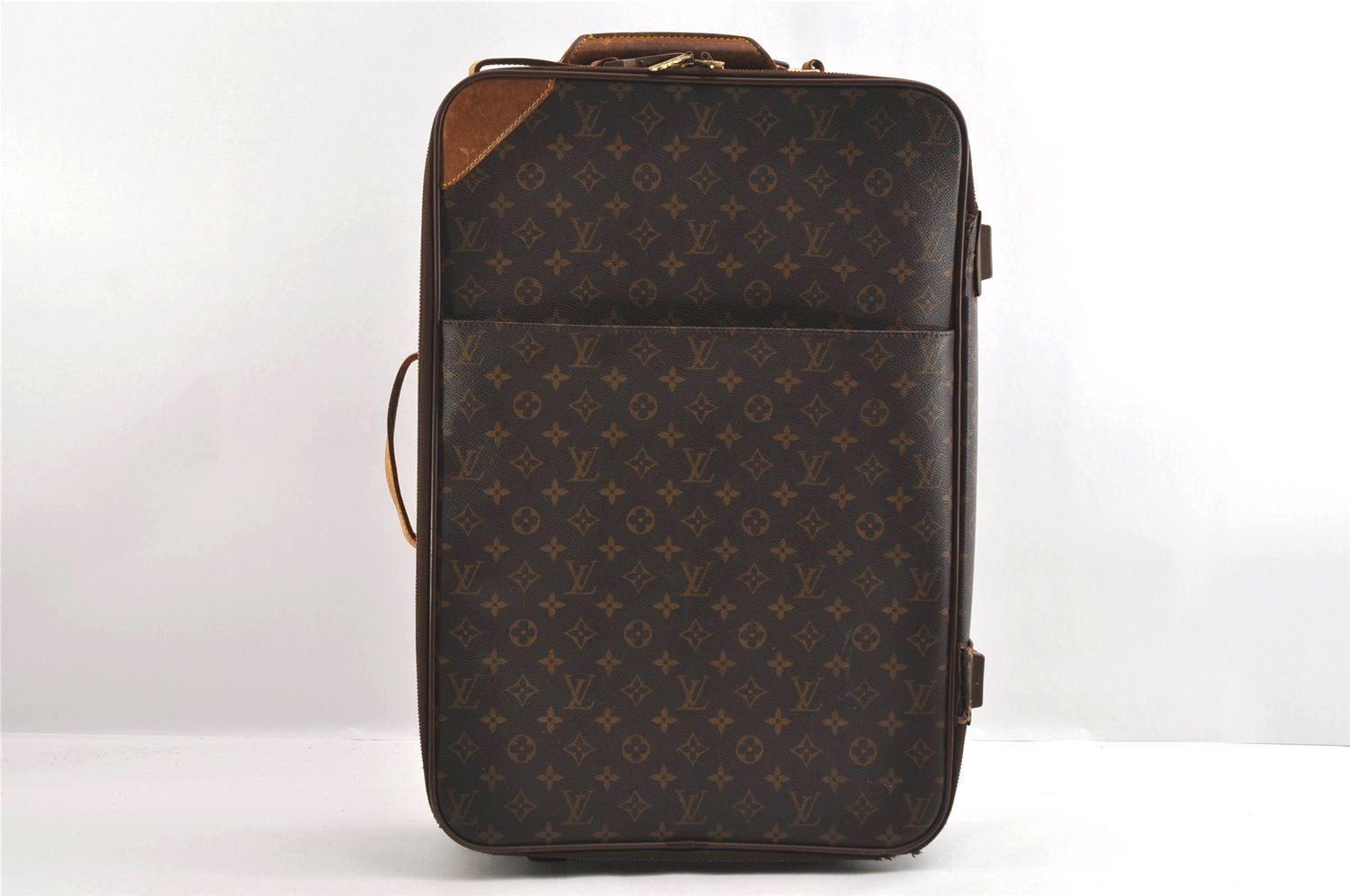 Authentic Louis Vuitton Monogram Pegase 55 Travel Suitcase M23294 LV Junk 2741I