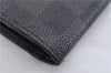 Authentic Louis Vuitton Damier Graphite Portefeuille Brazza N62665 Wallet 2742F