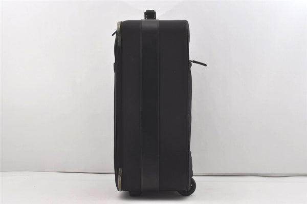 Authentic PRADA Nylon Tessuto Saffiano Leather Travel Suitcase Black 2742I