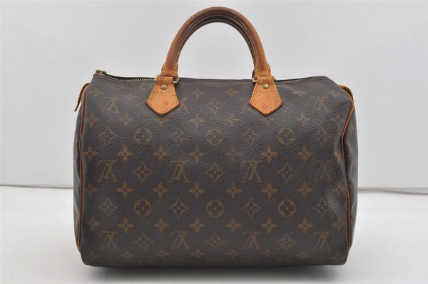 Authentic Louis Vuitton Monogram Speedy 30 Hand Boston Bag M41526 LV Junk 2743I