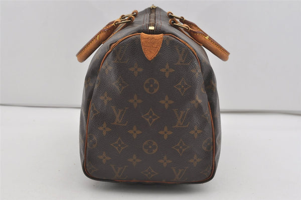 Authentic Louis Vuitton Monogram Speedy 30 Hand Boston Bag M41526 LV Junk 2743I