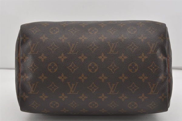 Authentic Louis Vuitton Monogram Speedy 30 Hand Boston Bag M41526 LV Junk 2743I