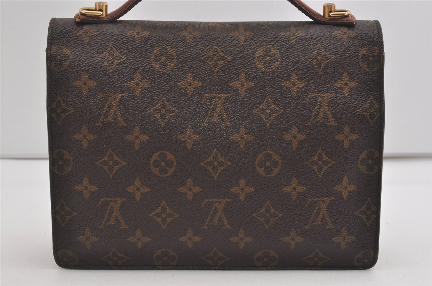 Authentic Louis Vuitton Monogram Monceau 2Way Shoulder Bag M51187 Junk 2745I