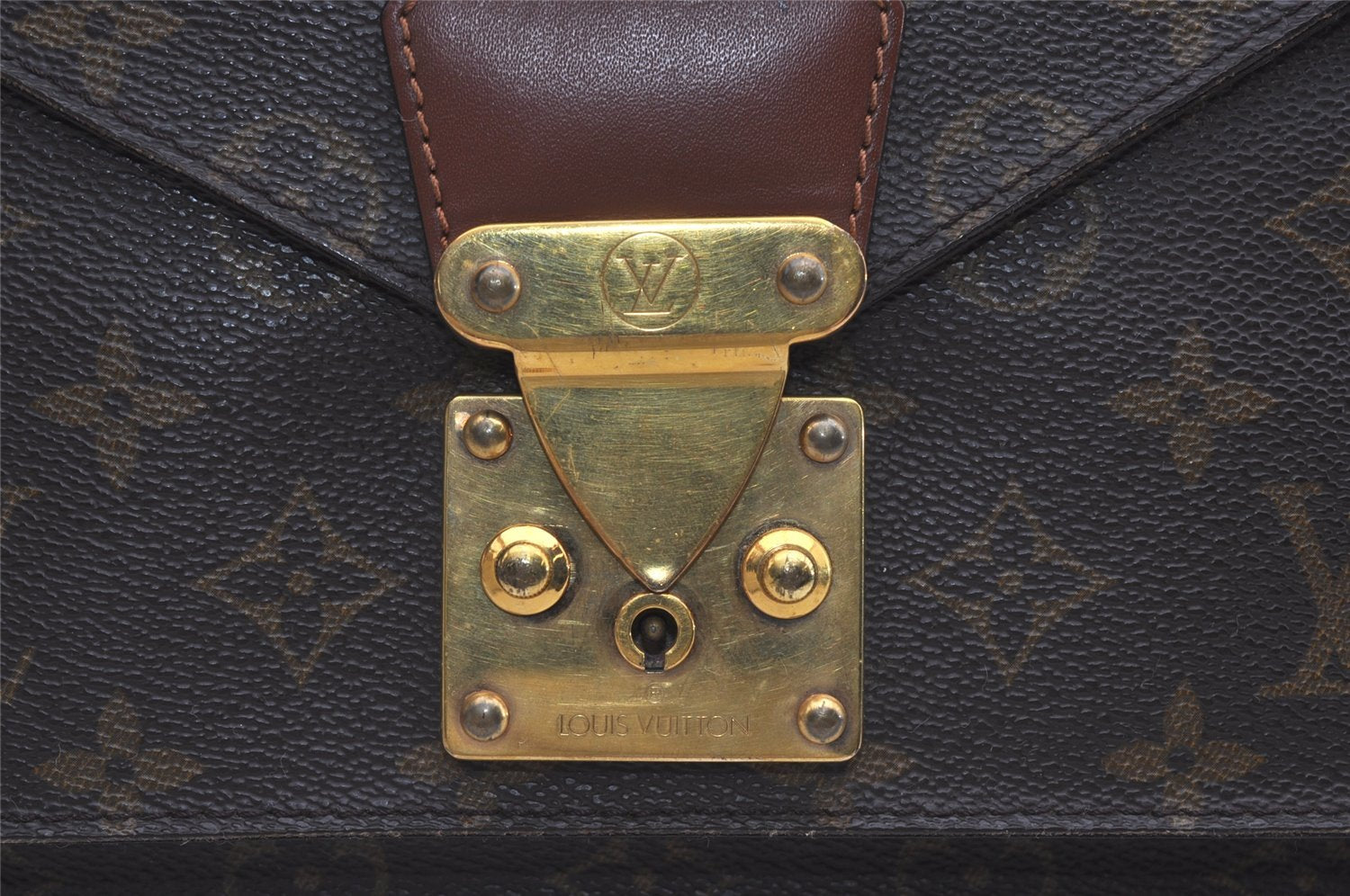 Authentic Louis Vuitton Monogram Monceau 2Way Shoulder Bag M51187 Junk 2745I