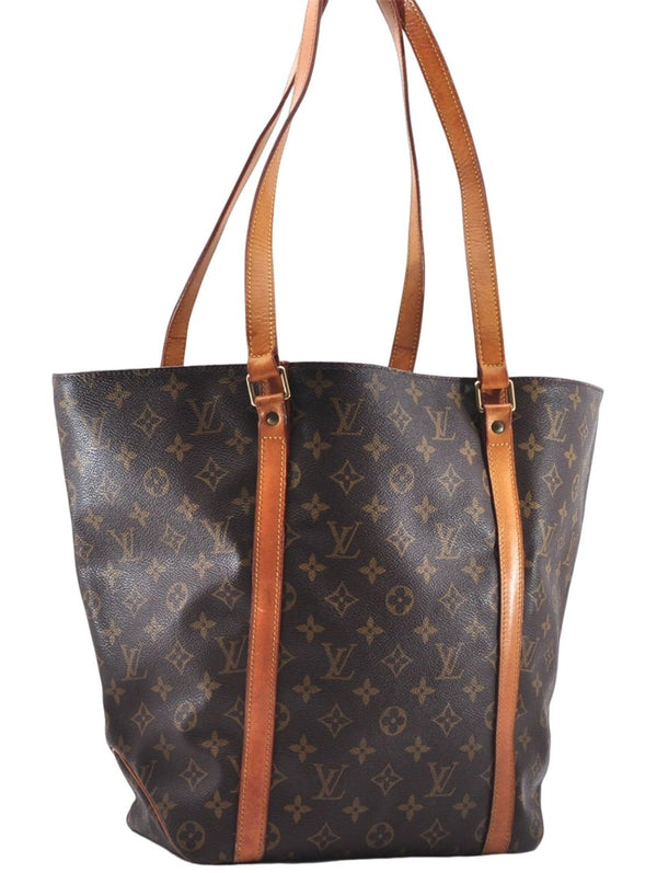 Authentic Louis Vuitton Monogram Sac Shopping PM Tote Bag M51108 LV 2746E