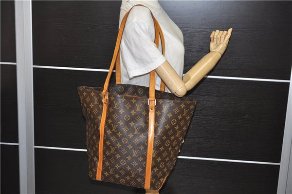 Authentic Louis Vuitton Monogram Sac Shopping PM Tote Bag M51108 LV 2746E
