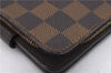 Authentic Louis Vuitton Damier Compact Zip Bifold Wallet Purse N61668 LV 2747E