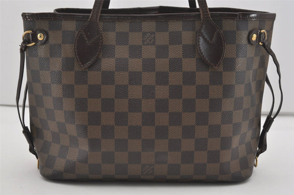 Authentic Louis Vuitton Damier Neverfull PM Shoulder Tote Bag N51109 LV 2747I