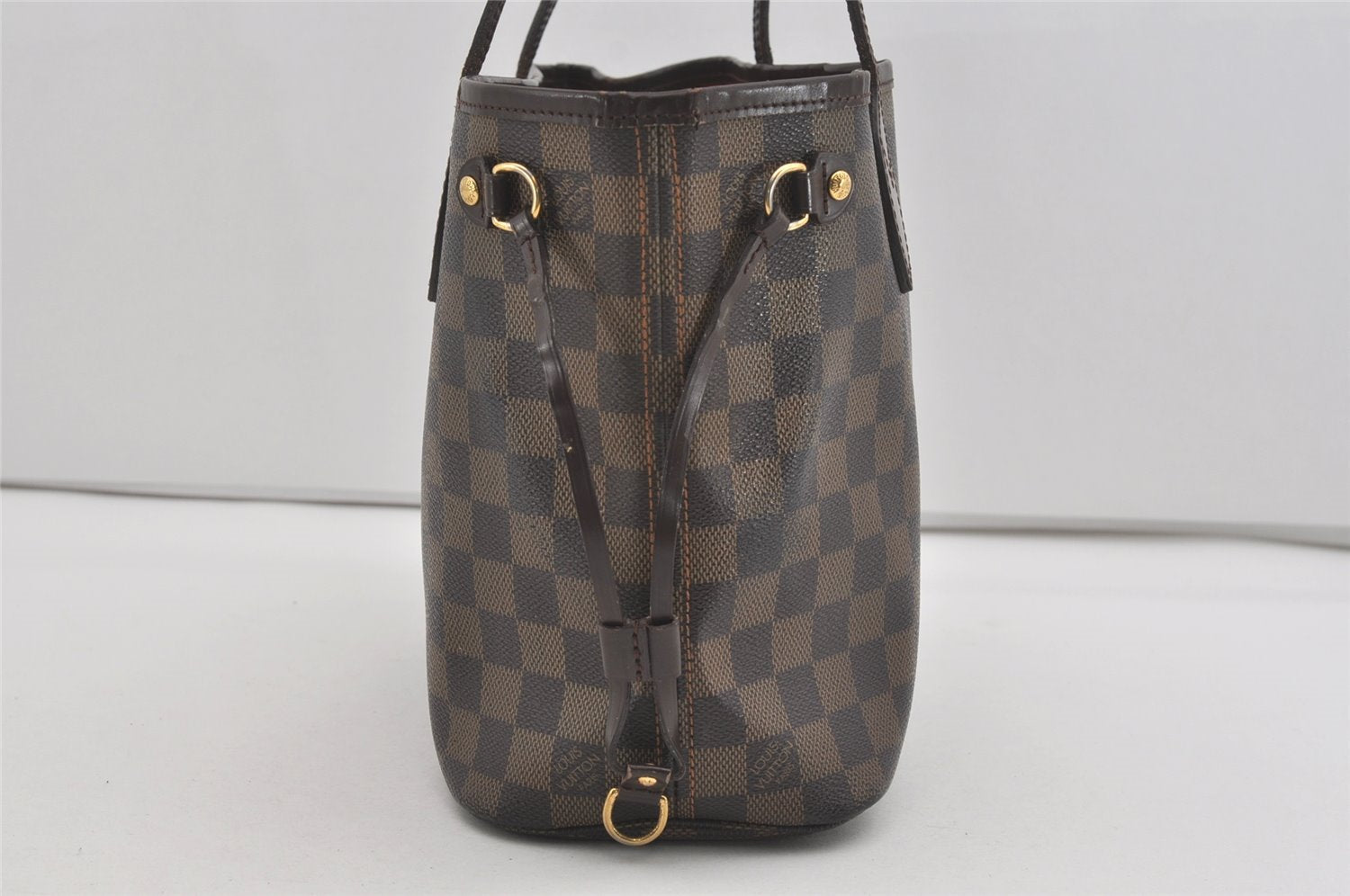 Authentic Louis Vuitton Damier Neverfull PM Shoulder Tote Bag N51109 LV 2747I