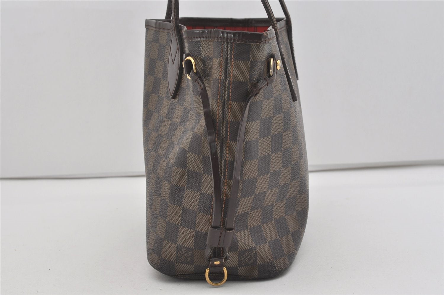 Authentic Louis Vuitton Damier Neverfull PM Shoulder Tote Bag N51109 LV 2747I