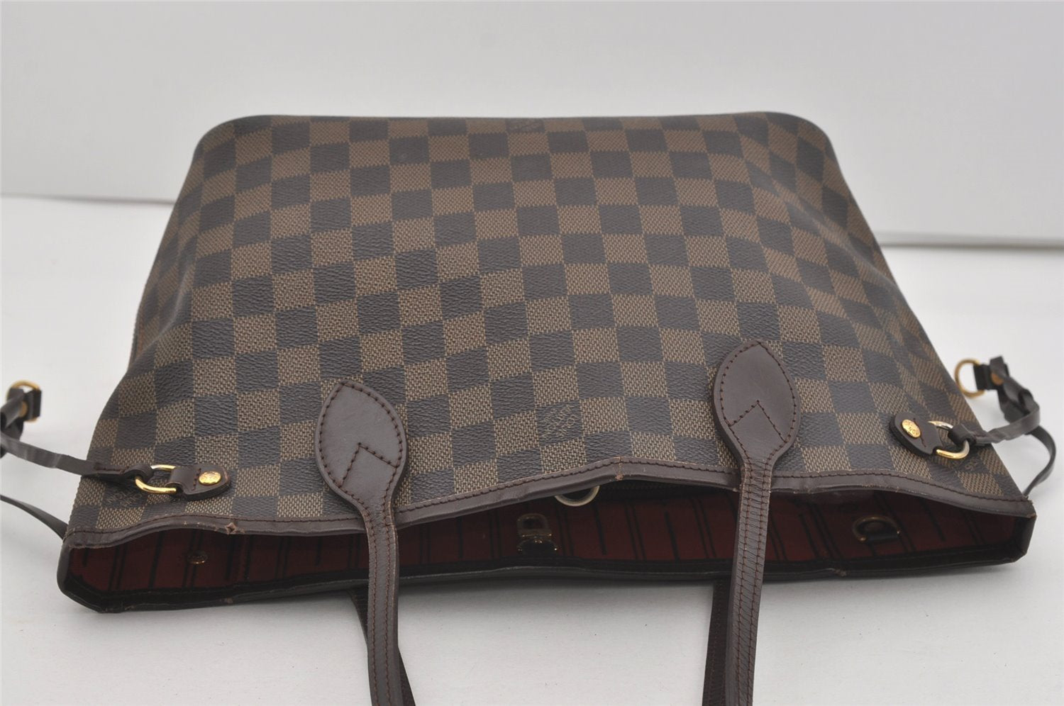 Authentic Louis Vuitton Damier Neverfull PM Shoulder Tote Bag N51109 LV 2747I