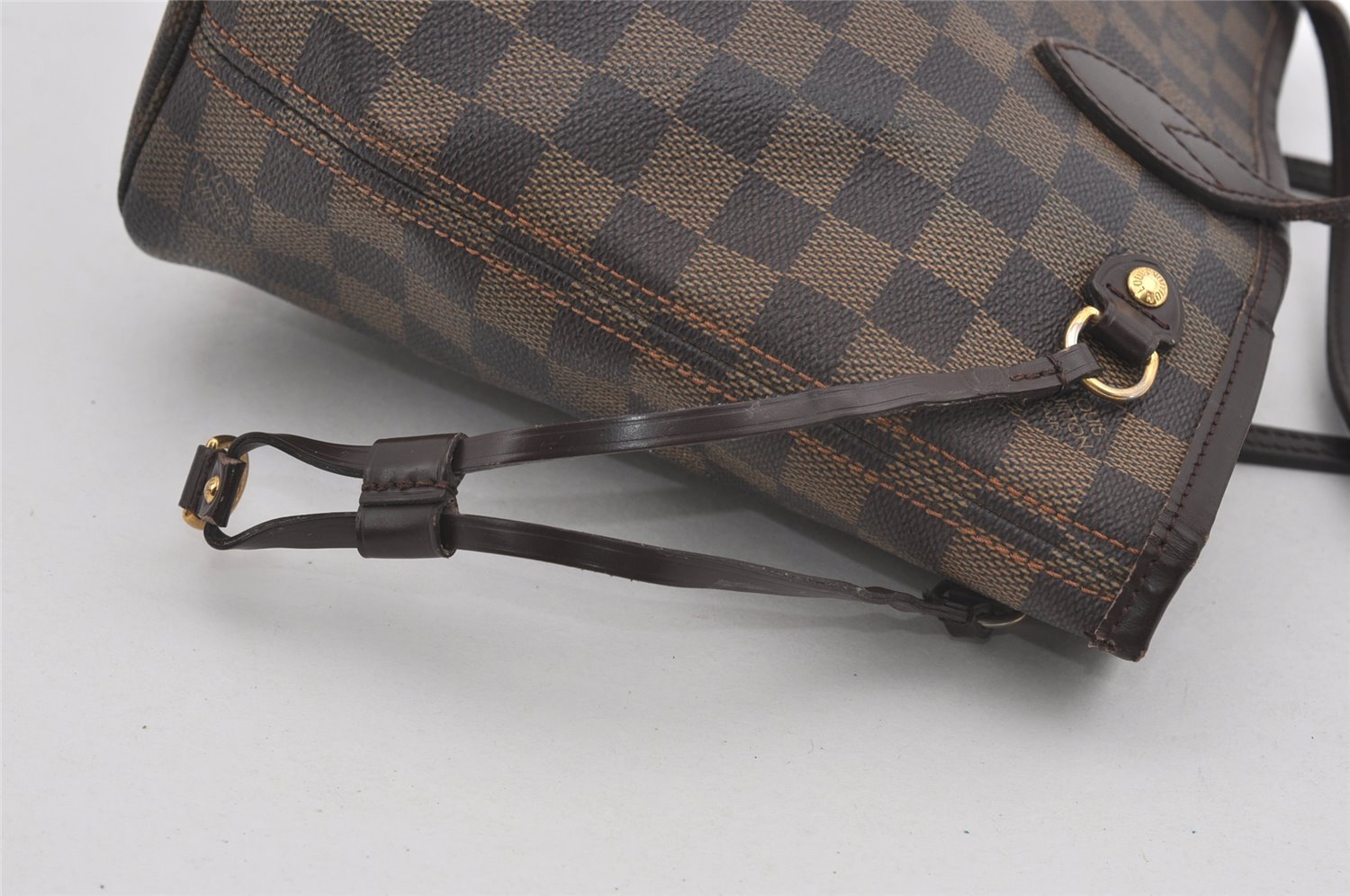 Authentic Louis Vuitton Damier Neverfull PM Shoulder Tote Bag N51109 LV 2747I