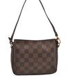 Authentic Louis Vuitton Damier Trousse Makeup Hand Bag Pouch N51982 LV 2748I